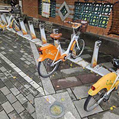 城市街道上的公車